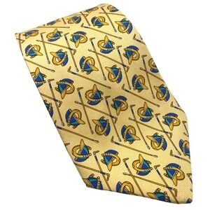 Vintage Richel Deluxe polo sport Men's 100% Silk Necktie All‎ Over Print LONG
